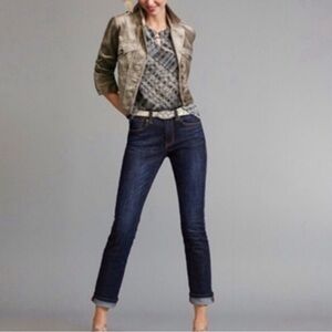 CAbi Dark Indigo Straight Leg Jeans